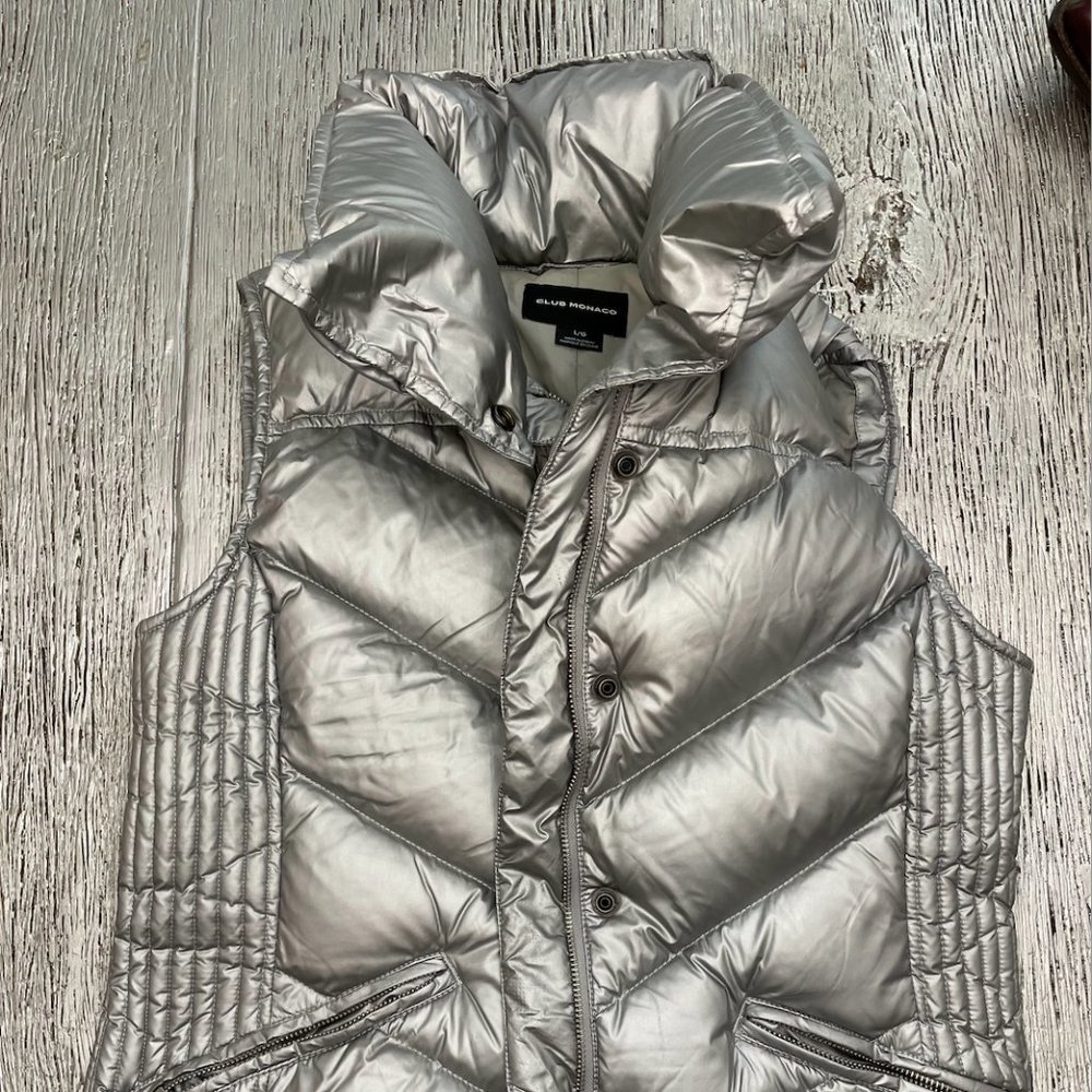 Metallic Puffer Vest